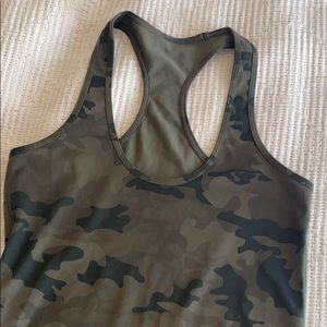 Green camo lululemon tank